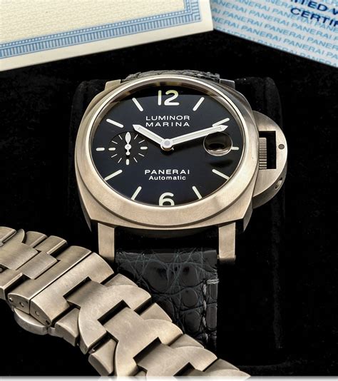 panerai 40mm titanium steel